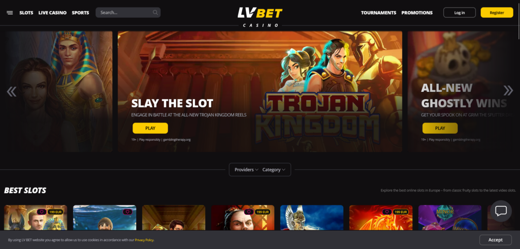 LV Bet casino slot games