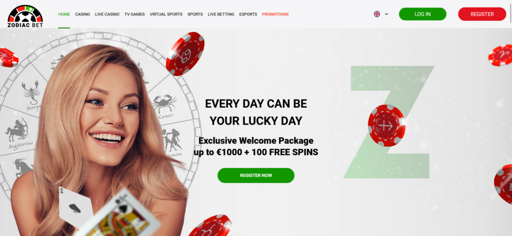 Zodiacbet casino website design