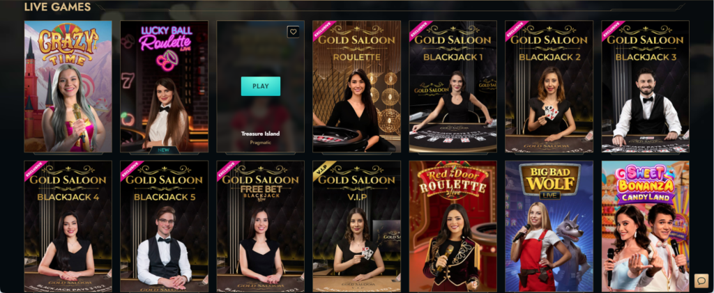 dolly casino live games