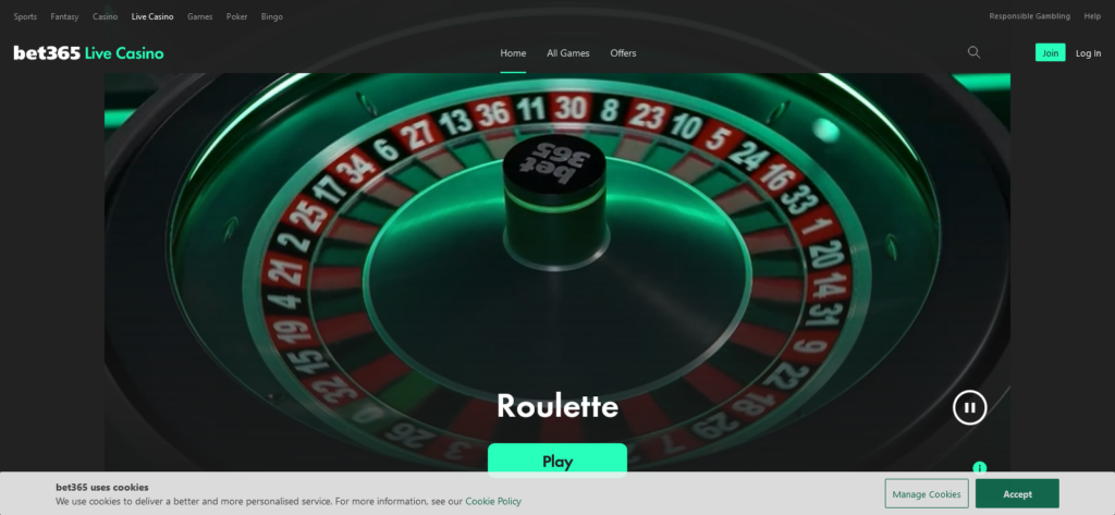 Bet365 casino roulette