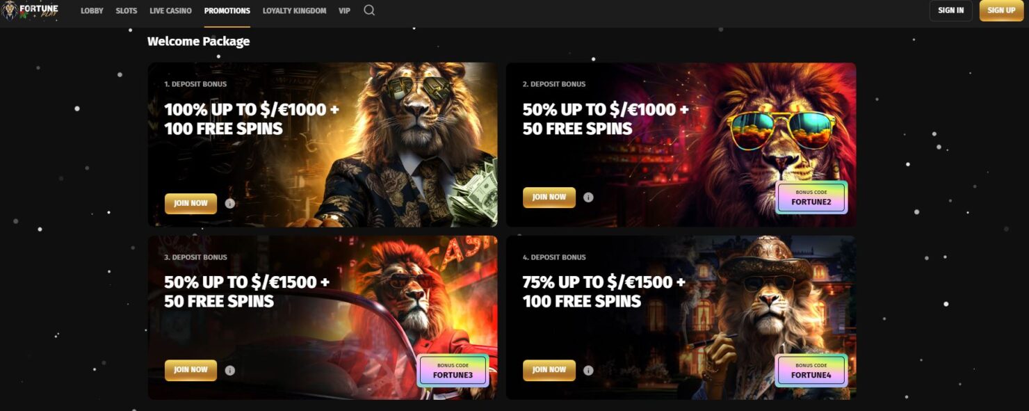 FortunePlay casino Bonuses