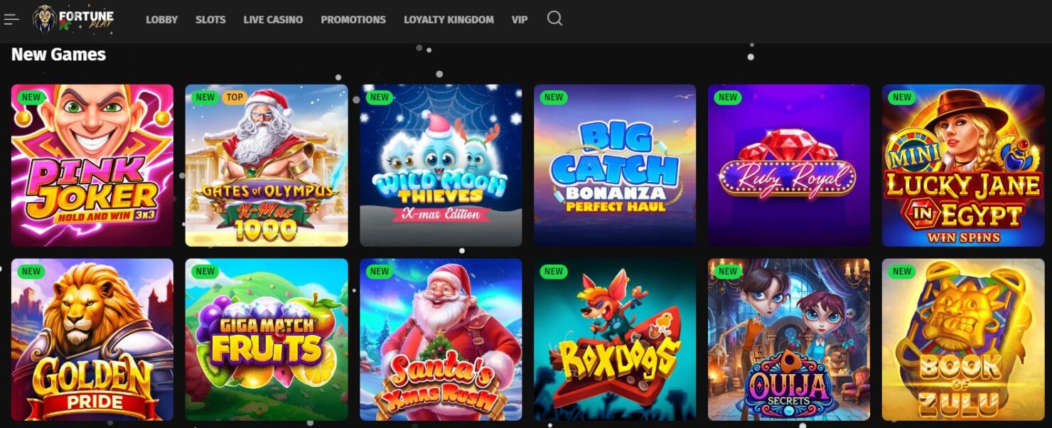 FortunePlay casino games