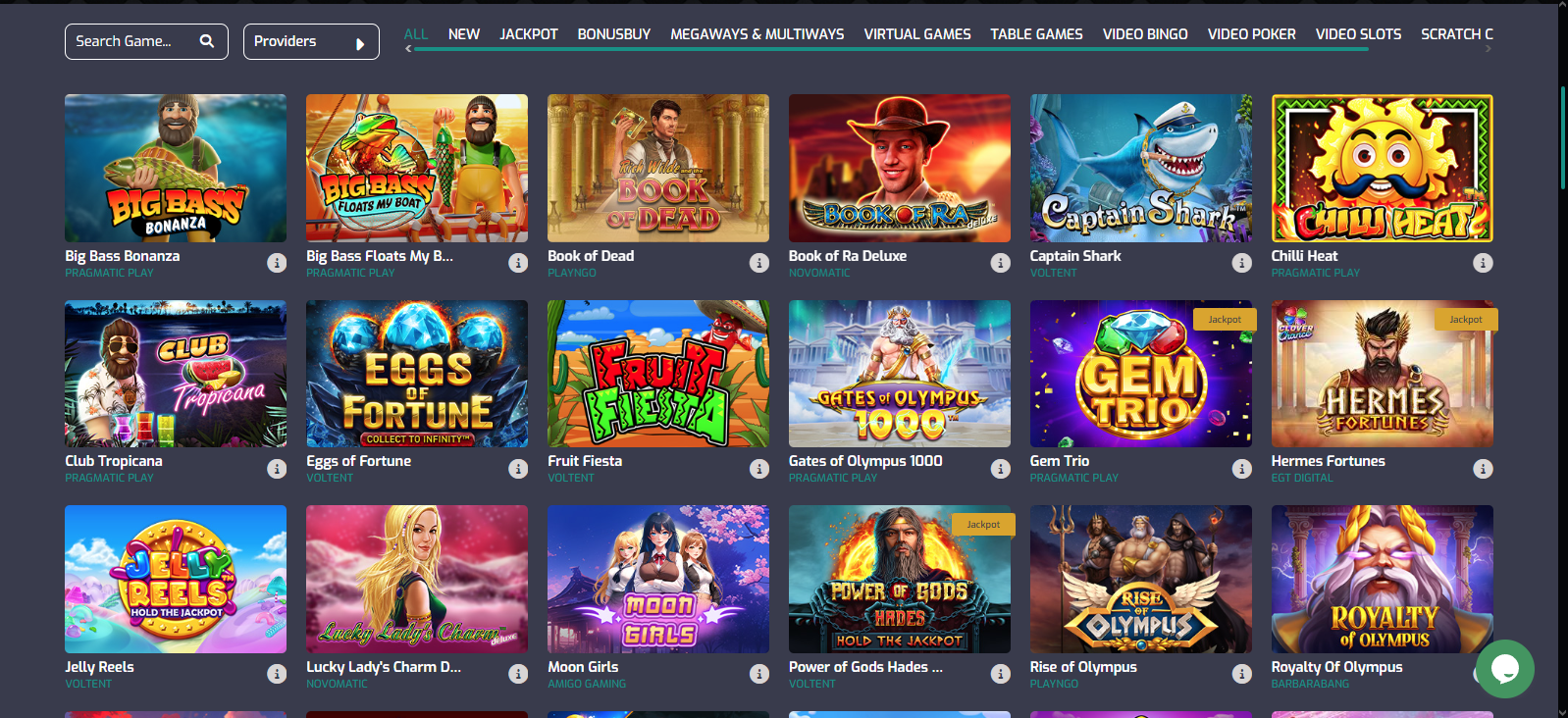 Cristal Poker casino slots