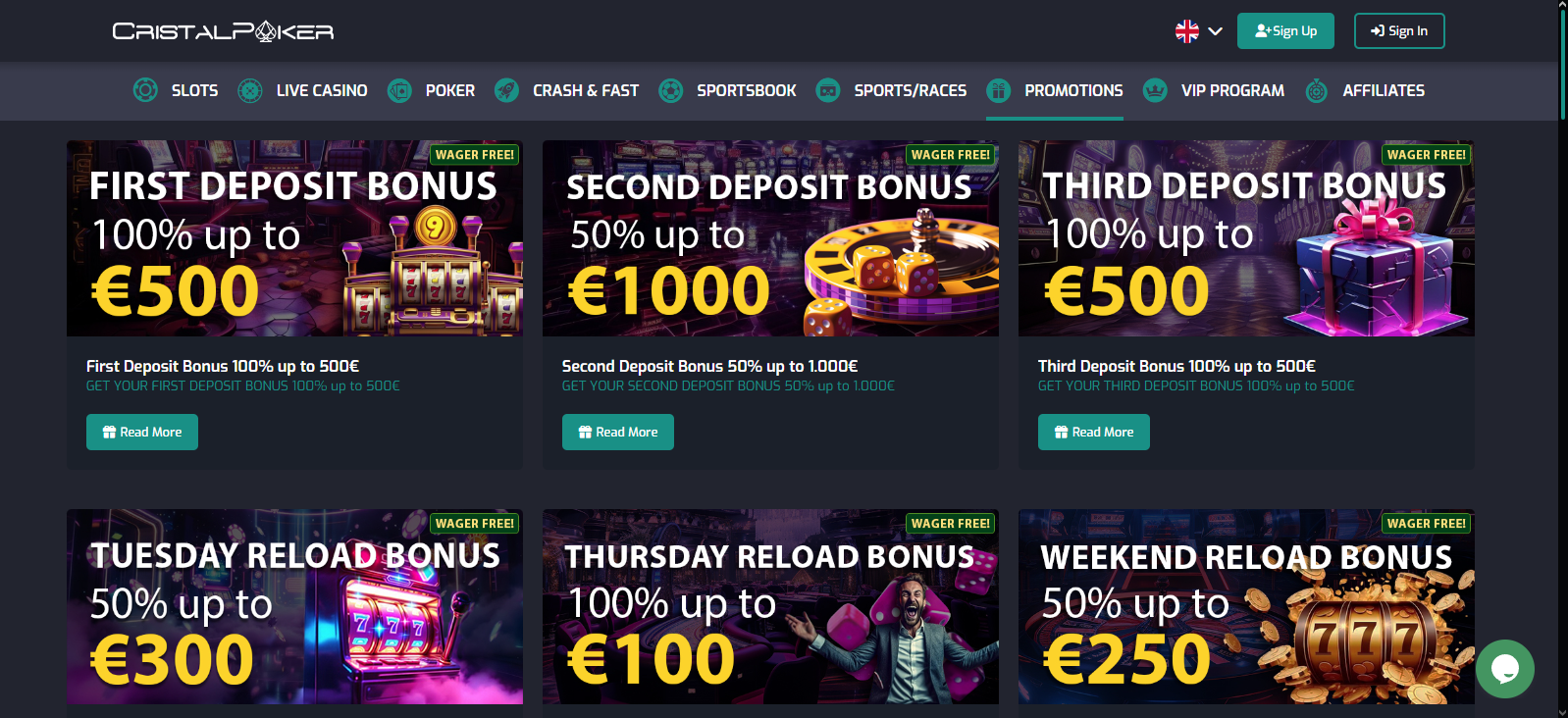 Cristal Poker casino sportsbook