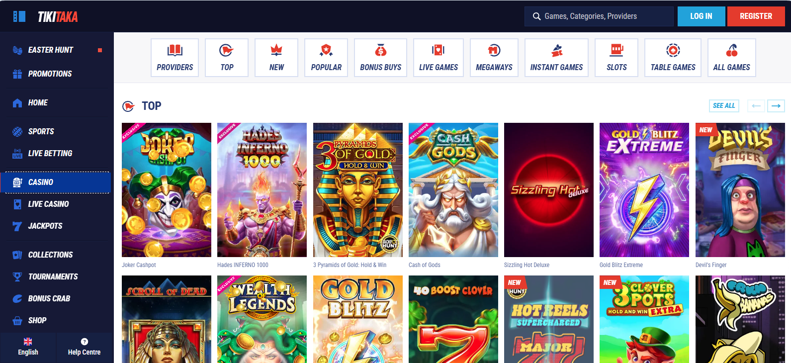 TikiTaka casino games