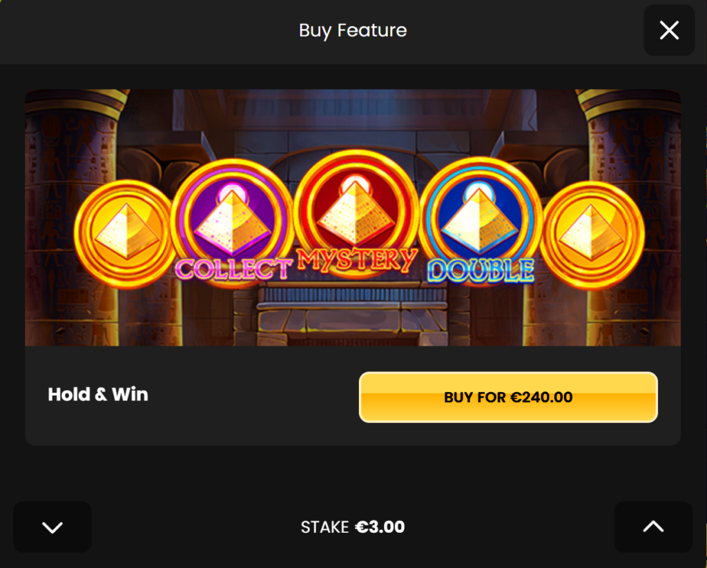 3 Pyramids of Gold Feature