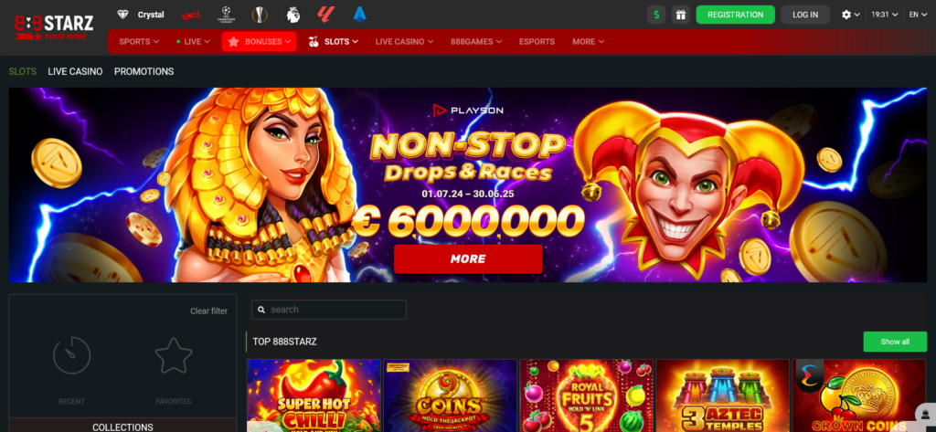 888starz casino slots