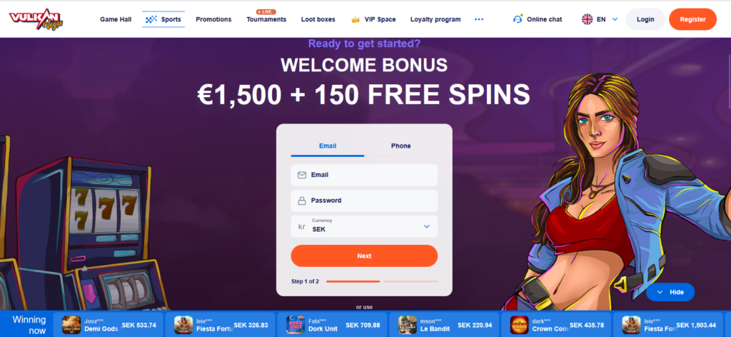 Vulkan Vegas casino bonuses
