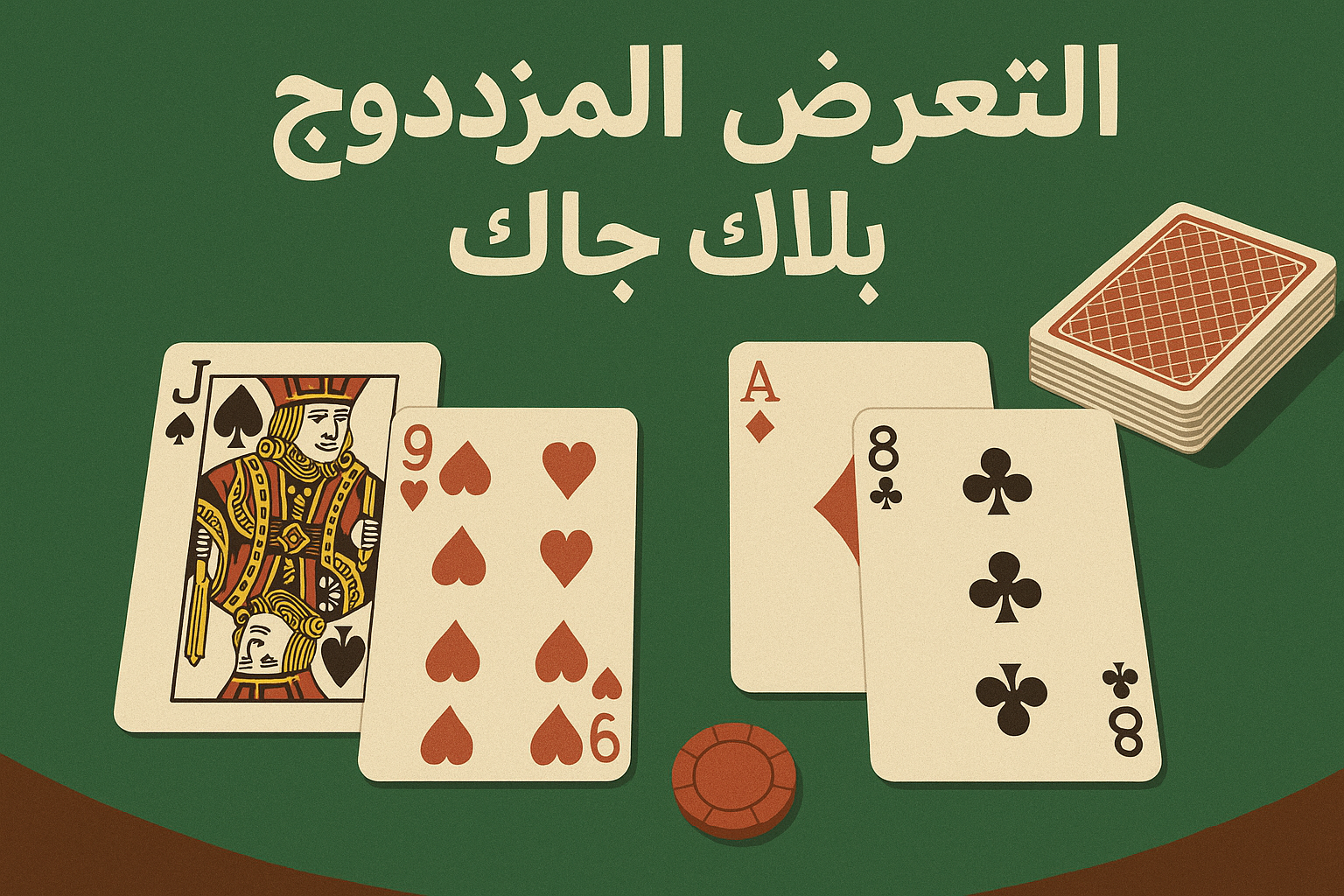 ما هي لعبة بلاك جاك الكشف المزدوج؟