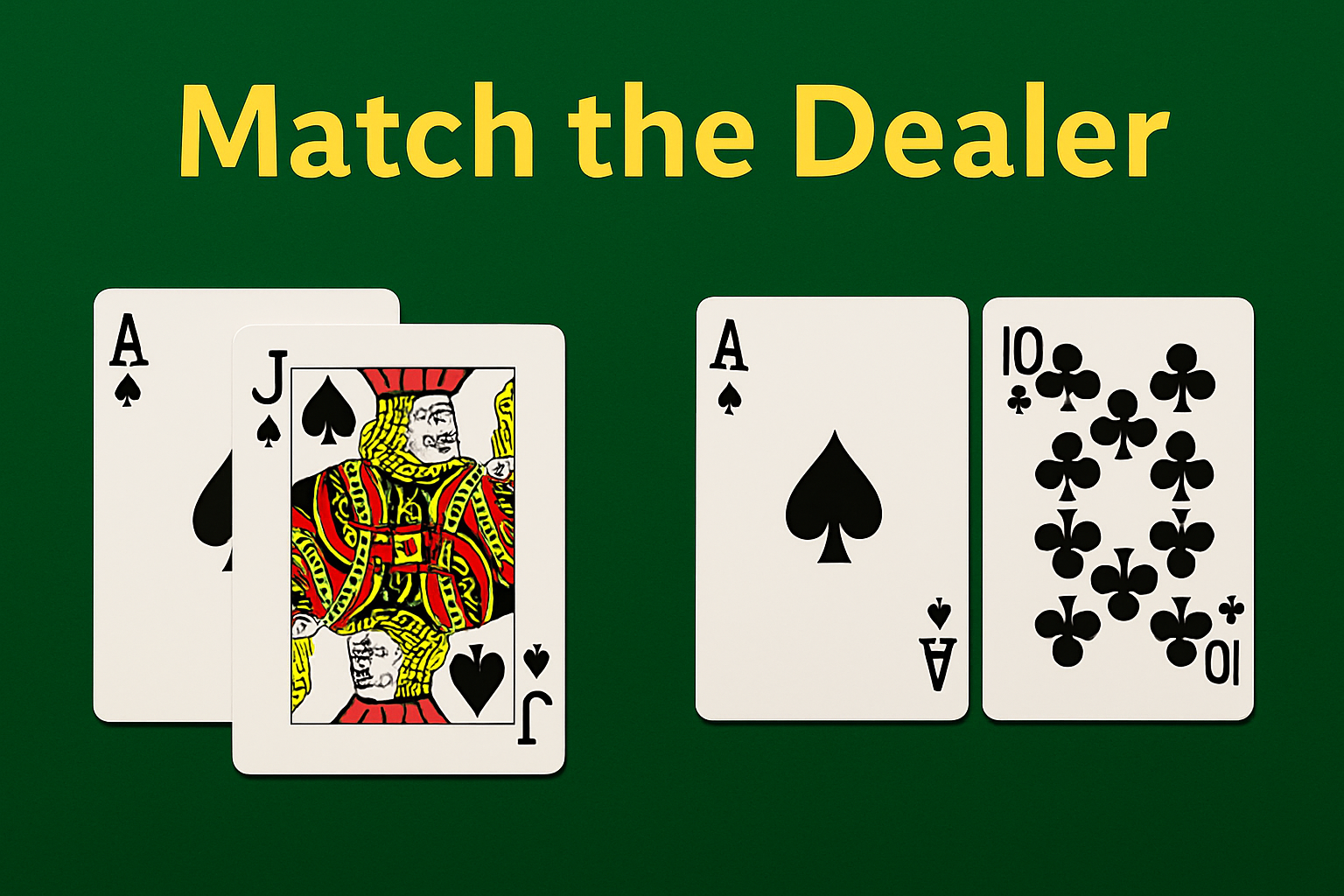 How to Play Match the Dealer Blackjack
