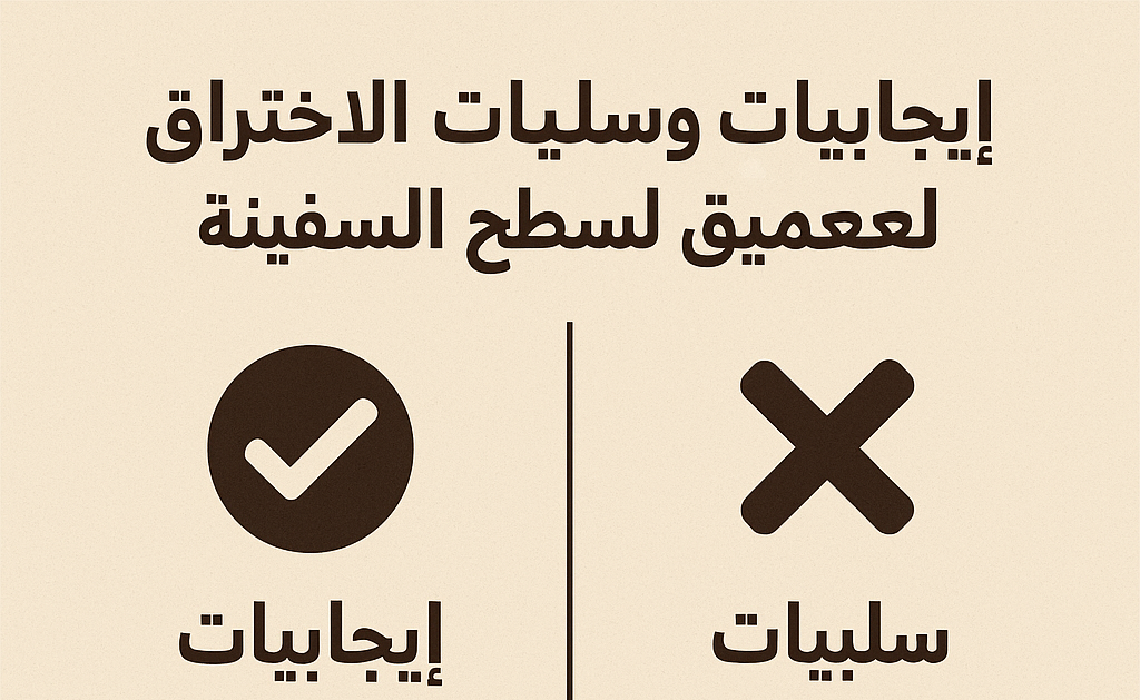 إيجابيات وسلبيات الاختراق العميق لسطح السفينة