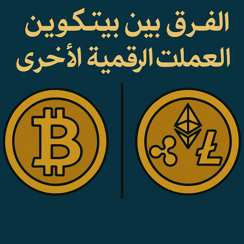 الأخرى الرقمیة والعملات بیتكوین بین الفرق
