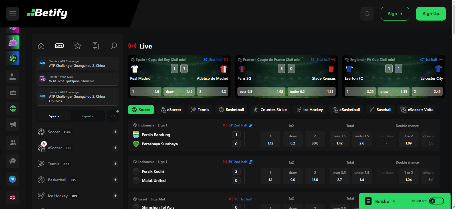Betify casino sports betting