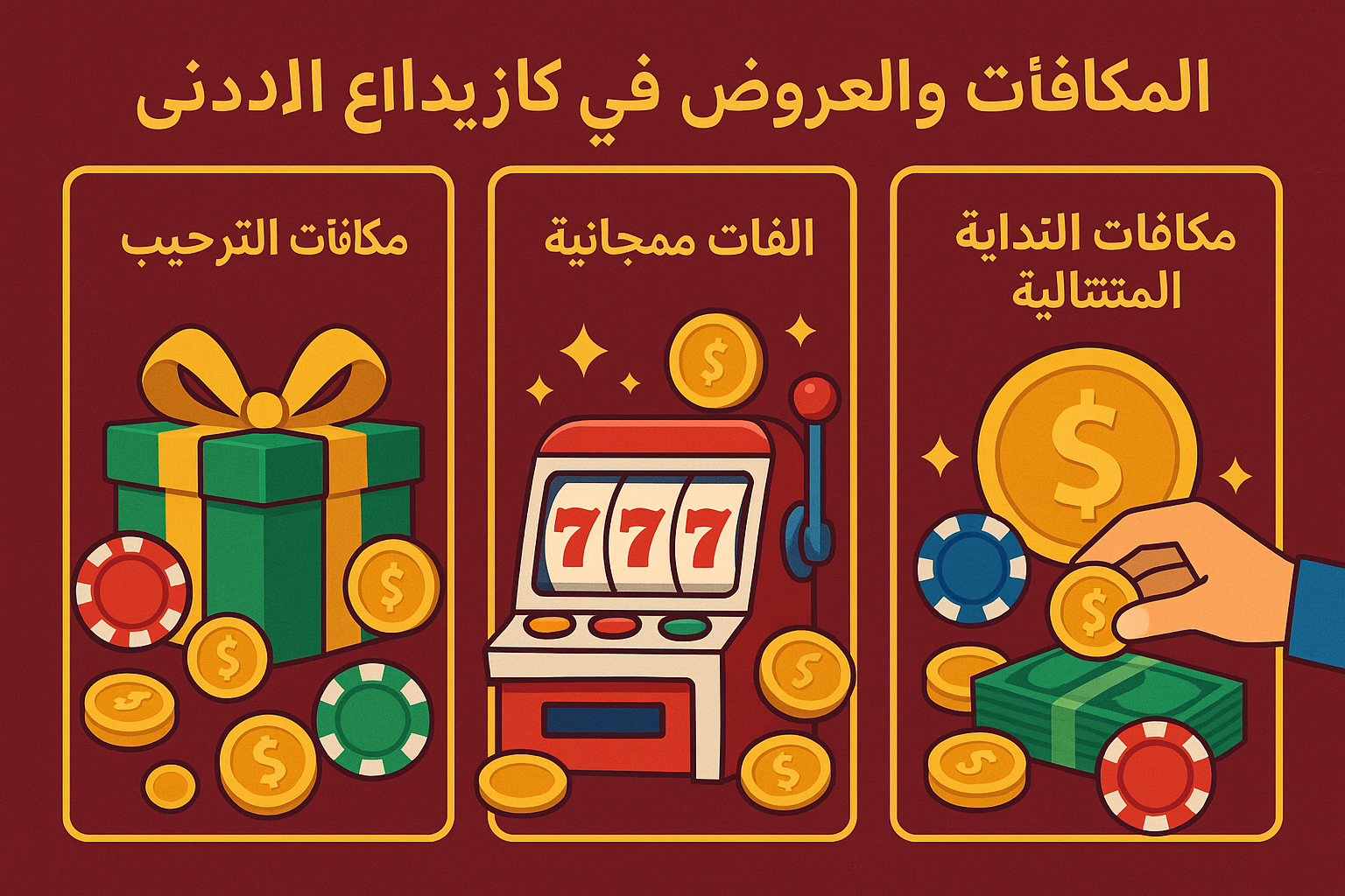 المكافآت والعروض في كازينوهات الإيداع الأدنى