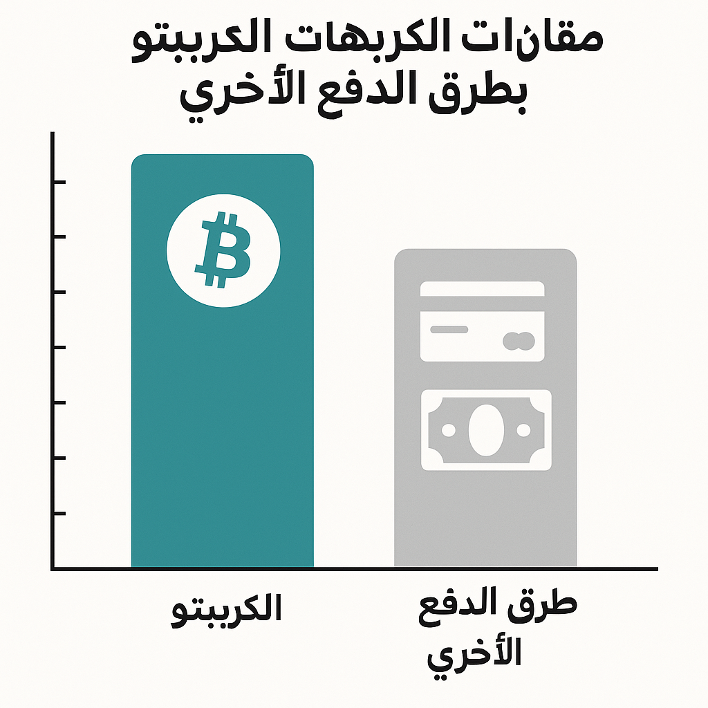 كازينوهات الكريبتو مقارنة بطرق الدفع الأخرى